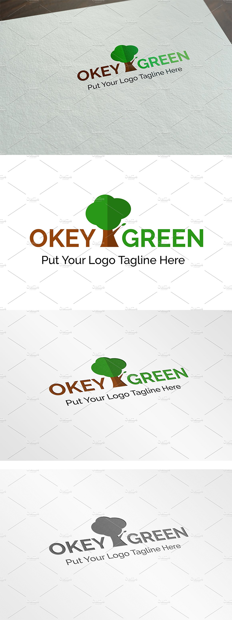 Okey Green Logo Templates