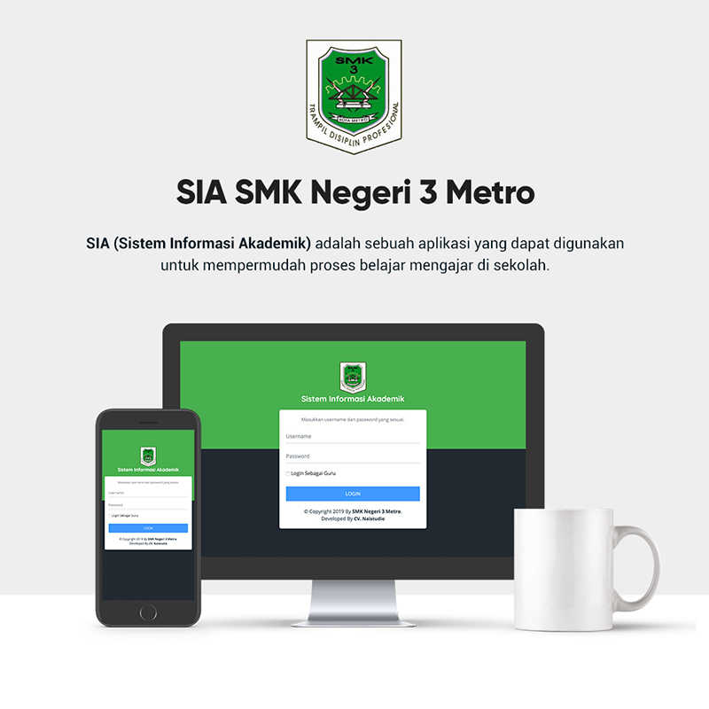 Sistem Informasi Akademik SMK Negeri 3 Metro