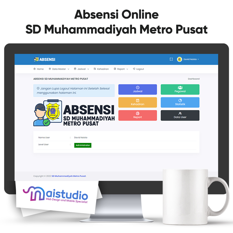 Absensi Online SD Muhammadiyah Metro Pusat